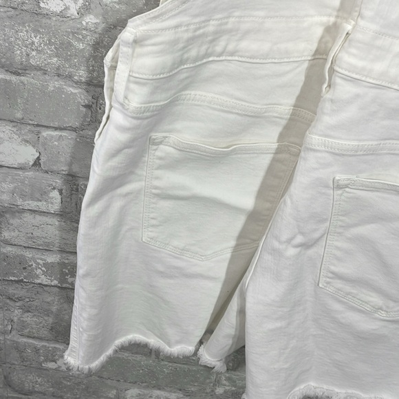 J.Crew White Denim Cutoff Overalls - Picture 5 of 14